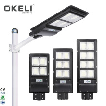 OKELI ABS Waterproof IP65 ABS 90w 200w 300w Outdoor Integrated All In One LED Solar Street Lamp